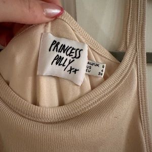 Princess Polly Beige Mini Dress